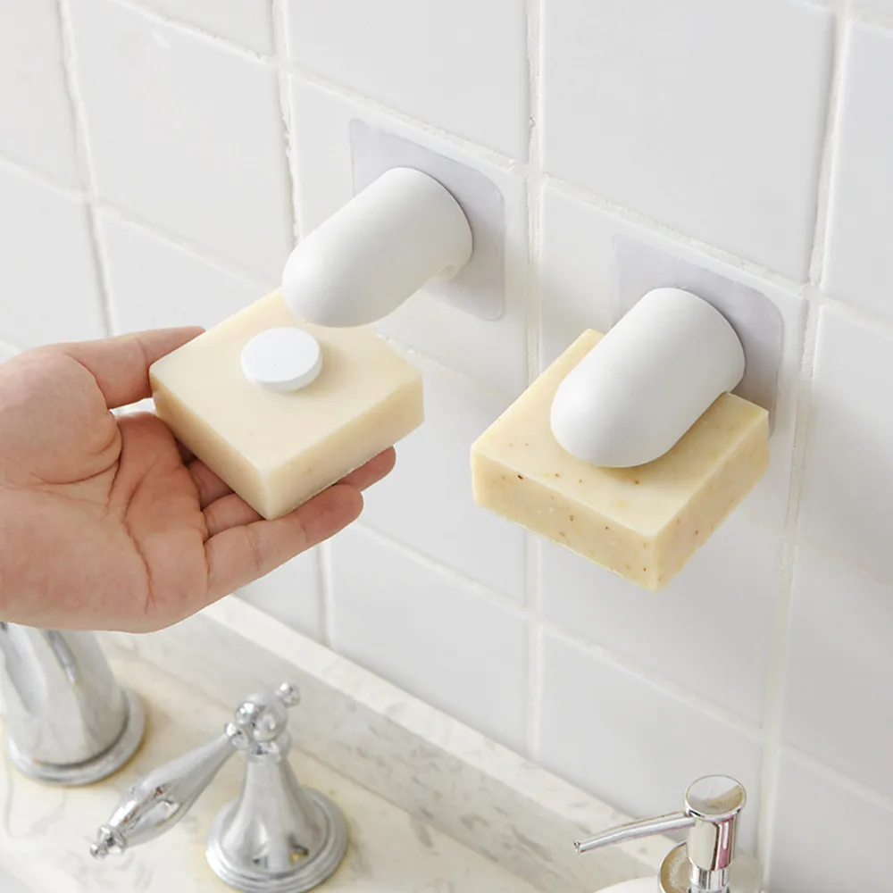 New Household Bathroom Silver Magnetic Soap Holder Container Dispenser Wall Attachment Adhesion Soap Dishe for Bathroom #F
New Household Bathroom Silver Magnetic Soap Holder Container Dispenser Wall Attachment Adhesion Soap Dishe for Bathroom #F