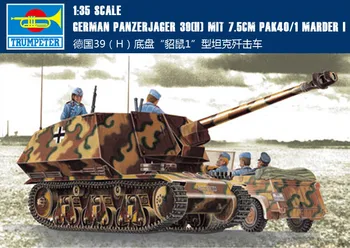 Trumpet 1/35 German 39 (H) "marten 1" Tank Destroyer 00354 Assembly Model Building Kits Toy
Trumpet 1/35 German 39 (H) "marten 1" Tank Destroyer 00354 Assembly Model Building Kits Toy