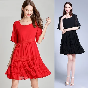 Summer Fashion flare dress petal sleeves party dress cascading Ruffles Casual vestidos Plus Size bohemian beach dress Jurken 5XL
Summer Fashion flare dress petal sleeves party dress cascading Ruffles Casual vestidos Plus Size bohemian beach dress Jurken 5XL