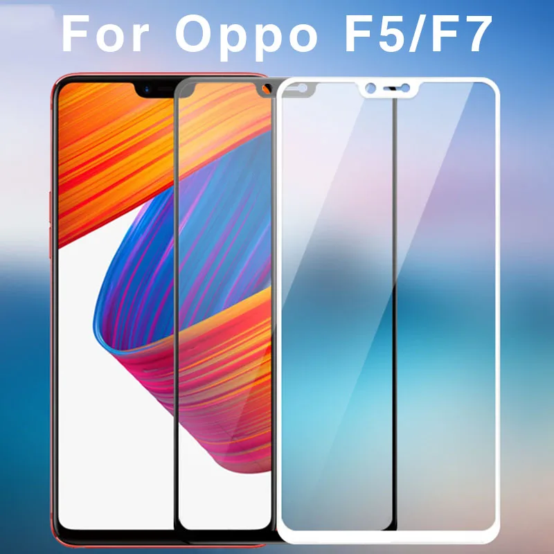 Закаленное стекло для OPPO F7 Защитное экрана F5 защитная пленка защитное с полным