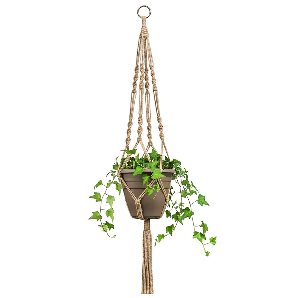 2 Pcs Macrame Plant Hanger Indoor Outdoor Hanging Planter Basket Jute Rope 4 Legs 41 Inch
2 Pcs Macrame Plant Hanger Indoor Outdoor Hanging Planter Basket Jute Rope 4 Legs 41 Inch