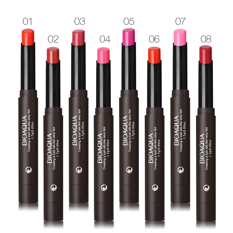 BIOAQUA 8 Color Long Lasting Moisturizer Smooth Lipstick Pencil Pigment Nude Matte Lip Stick Pen Makeup Nutritious Balm Cosmetic
BIOAQUA 8 Color Long Lasting Moisturizer Smooth Lipstick Pencil Pigment Nude Matte Lip Stick Pen Makeup Nutritious Balm Cosmetic