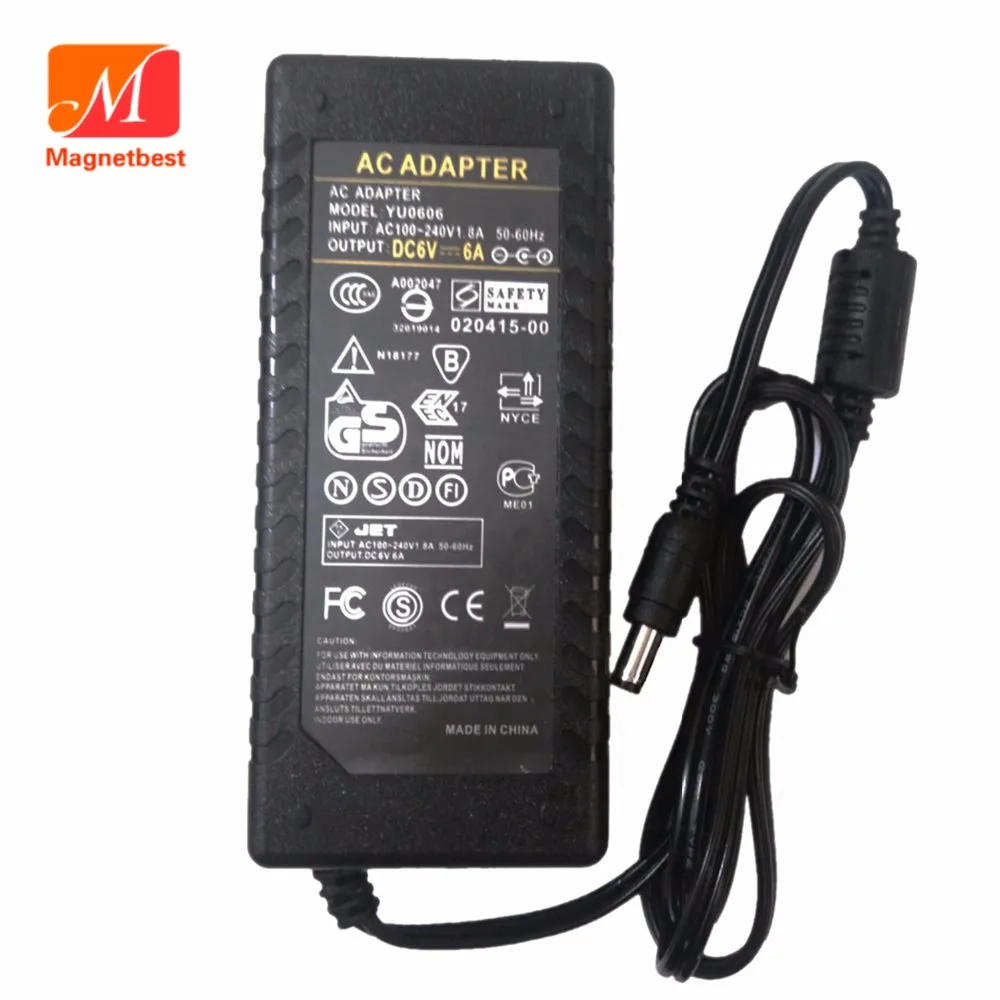 6V 6A 36W AC DC Adaptor With IC Chip Power Supply Adpater 6V6A Charger Transformer For LED Strip Light CCTV 5.5*2.5mm
6V 6A 36W AC DC Adaptor With IC Chip Power Supply Adpater 6V6A Charger Transformer For LED Strip Light CCTV 5.5*2.5mm