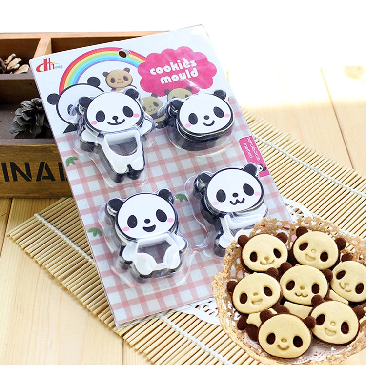4pc Cartoon Panda Cookies Cutter Cookie Mold Biscuit Mould Press Set Two-color 3D Sugar Modulus DIY Cut Baking Tool Claying
4pc Cartoon Panda Cookies Cutter Cookie Mold Biscuit Mould Press Set Two-color 3D Sugar Modulus DIY Cut Baking Tool Claying