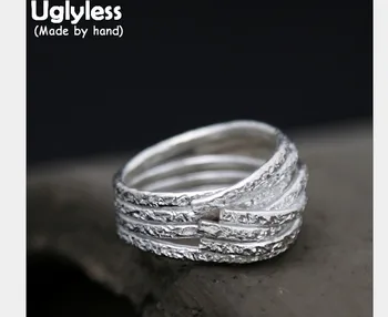 Uglyless Genuine 925 Sterling Silver Uneven Face Multi-layer Circles Finger Rings for Women Ethnic Wide Ring Exotic Fine Jewelry
Uglyless Genuine 925 Sterling Silver Uneven Face Multi-layer Circles Finger Rings for Women Ethnic Wide Ring Exotic Fine Jewelry