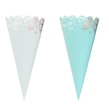 50pcs Confetti Cones Petal Candy Holder Party Favors Lace Paper Cones Crafts Wedding petal cones For 2019 Wedding Engagement
50pcs Confetti Cones Petal Candy Holder Party Favors Lace Paper Cones Crafts Wedding petal cones For 2019 Wedding Engagement