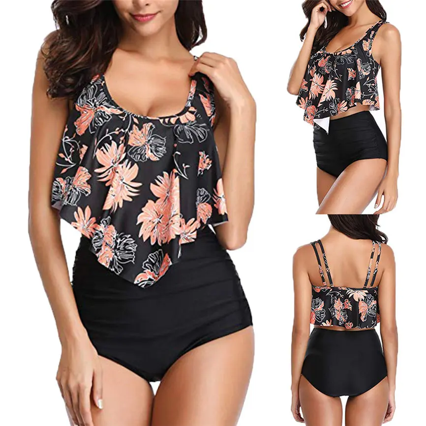 Summer Women'sWomen Two Piece Plus Size Sexy Backless High Neck Halter Floral Printed Set Beach Bow Halte For Ladies M9
Summer Women'sWomen Two Piece Plus Size Sexy Backless High Neck Halter Floral Printed Set Beach Bow Halte For Ladies M9