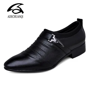 Summer Autumn Pointed Toe Mens Dress Shoes Breathable Black Wedding Shoes Formal Suit Office Shoes Man Leather Shoe
Summer Autumn Pointed Toe Mens Dress Shoes Breathable Black Wedding Shoes Formal Suit Office Shoes Man Leather Shoe