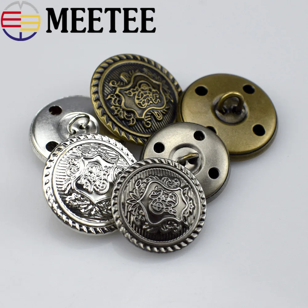 50pcs Meetee 12-30mm Retro Copper Coat Jacket Metal Buttons Men Suit Decorative Buckle DIY Sewing Clothing Accessories B3-15
50pcs Meetee 12-30mm Retro Copper Coat Jacket Metal Buttons Men Suit Decorative Buckle DIY Sewing Clothing Accessories B3-15
