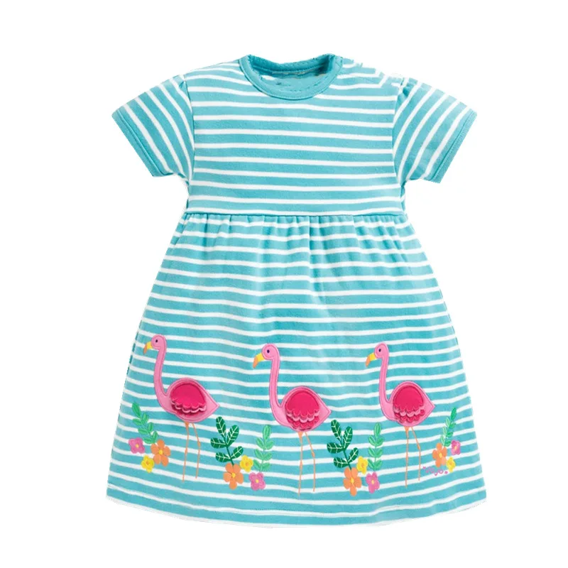 Jumping Meters Baby Girl Clothes Girls Summer Dress with Animal Applique Princess Dres Cotton Kids Dresses for Girl Vestidos
Jumping Meters Baby Girl Clothes Girls Summer Dress with Animal Applique Princess Dres Cotton Kids Dresses for Girl Vestidos