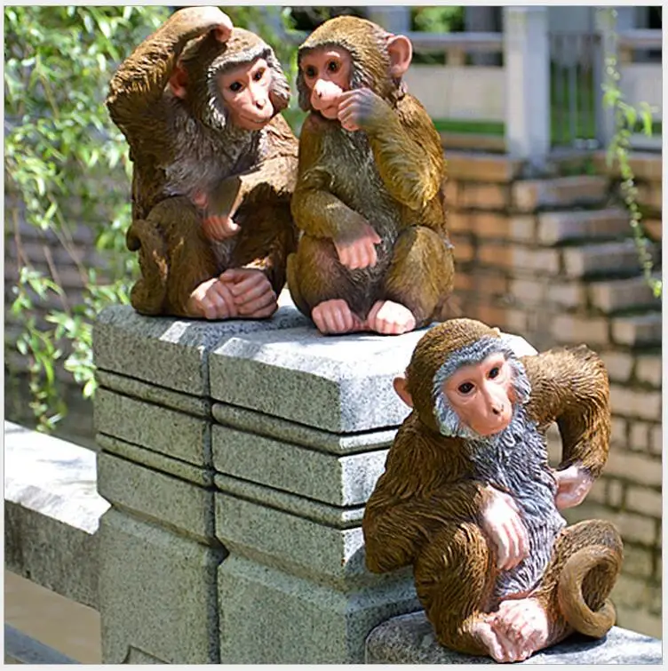 Outdoor Resin Simulation Monkey Animal Statue Gardening Landscape Design Figurines Crafts Decoration Yard Tree Hanging Ornaments
Outdoor Resin Simulation Monkey Animal Statue Gardening Landscape Design Figurines Crafts Decoration Yard Tree Hanging Ornaments