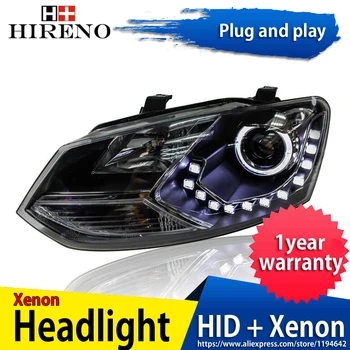 Hireno Headlamp for 2011-2013 Volkswagen Polo Headlight Headlight Assembly LED DRL Angel Lens Double Beam HID Xenon 2pcs
Hireno Headlamp for 2011-2013 Volkswagen Polo Headlight Headlight Assembly LED DRL Angel Lens Double Beam HID Xenon 2pcs
