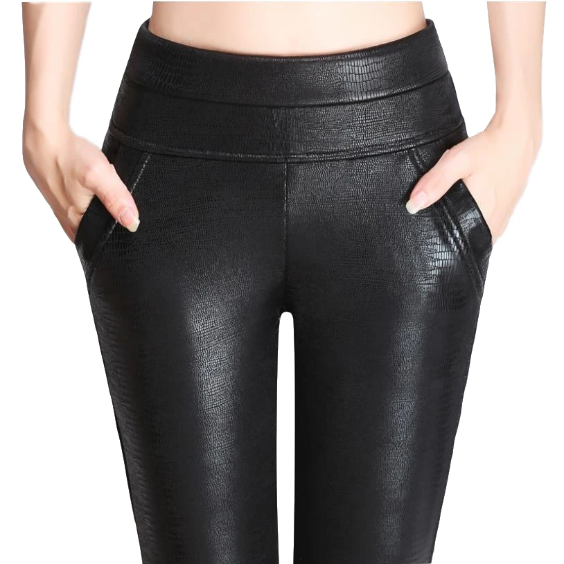 2019 women leather pencil pant PU botton stretch trousers Pantalon Large Femme Capri Plus Size Women's Clothing High Waist DC277
2019 women leather pencil pant PU botton stretch trousers Pantalon Large Femme Capri Plus Size Women's Clothing High Waist DC277