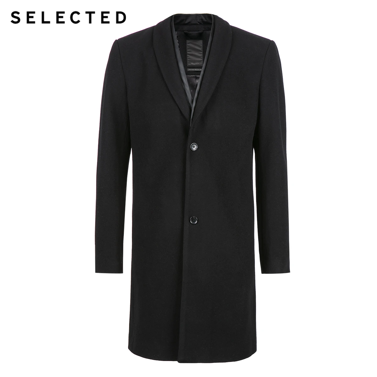 Мужское длинное шерстяное пальто шерстяная верхняя одежда куртка S | 417427521|Пальто|