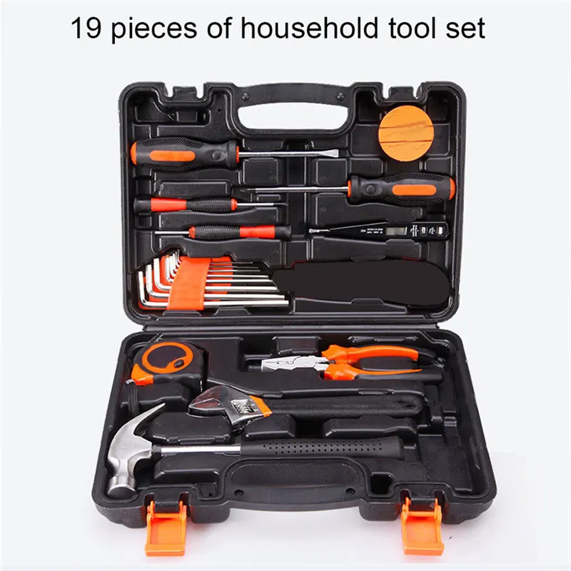 19 in 1 Precision Hardware Kit Household Hand Tool Set Screwdriver Wrench Hammer Plier Auto Repair Woodwork Tool
19 in 1 Precision Hardware Kit Household Hand Tool Set Screwdriver Wrench Hammer Plier Auto Repair Woodwork Tool