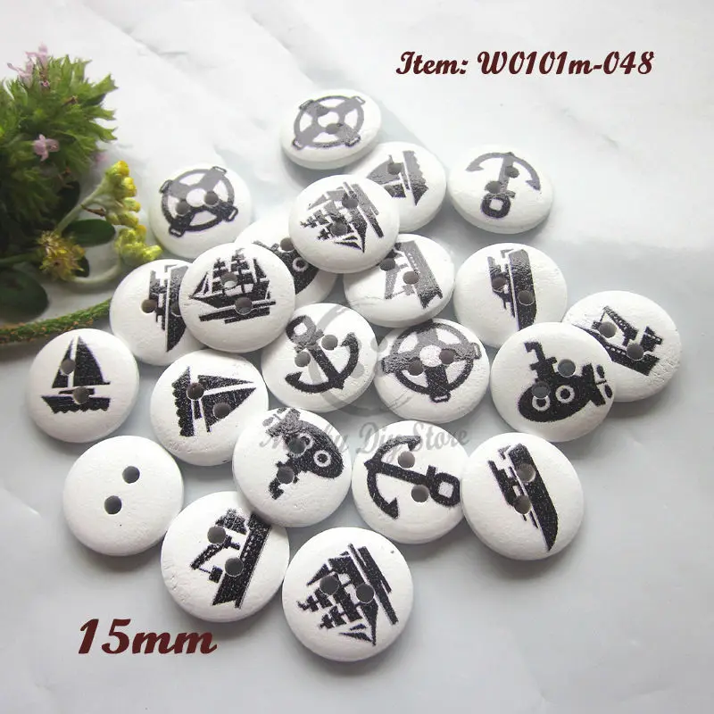 100pcs ocean ship series white bottom wood buttons 15mm decorative buttons for craft / scrapbooking diy sewing supplies
100pcs ocean ship series white bottom wood buttons 15mm decorative buttons for craft / scrapbooking diy sewing supplies