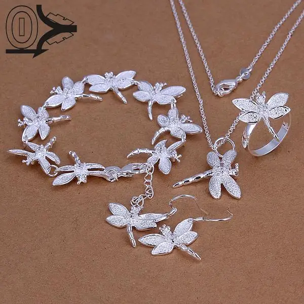 Hot Sale Silver Plated Jewelry Set,Cheap Bridal Party Sets,Simple Inlaid Stone Dragonfly Silver Necklace Bracelet Ring Earring
Hot Sale Silver Plated Jewelry Set,Cheap Bridal Party Sets,Simple Inlaid Stone Dragonfly Silver Necklace Bracelet Ring Earring