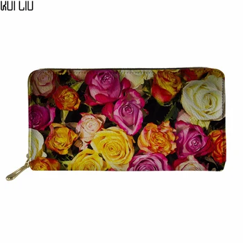 Customized Women's Purse Floral Rose Women's Wallet Ladies PU Leather Wallets Female Purse Mini Card Case Cheap Womens Wallets
Customized Women's Purse Floral Rose Women's Wallet Ladies PU Leather Wallets Female Purse Mini Card Case Cheap Womens Wallets