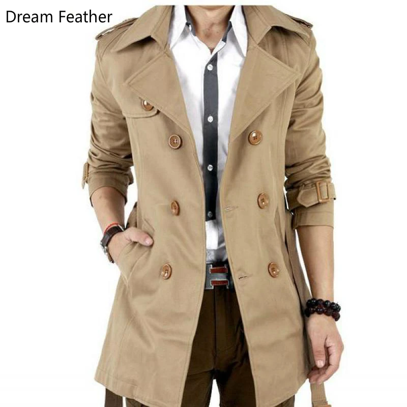 New Brand 2017 Fashion Coat Windbreaker Double Breasted Windbreaker Influx Of People In The Long Section Of Men's Windbreaker
New Brand 2017 Fashion Coat Windbreaker Double Breasted Windbreaker Influx Of People In The Long Section Of Men's Windbreaker