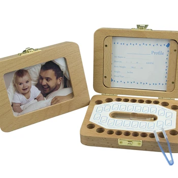 Hottest Sale Baby Milk Teeth Organizer Wood Box Photo Frame 3-6 YEARS for Baby Save Milk Teeth Creative Parent-child Interaction
Hottest Sale Baby Milk Teeth Organizer Wood Box Photo Frame 3-6 YEARS for Baby Save Milk Teeth Creative Parent-child Interaction
