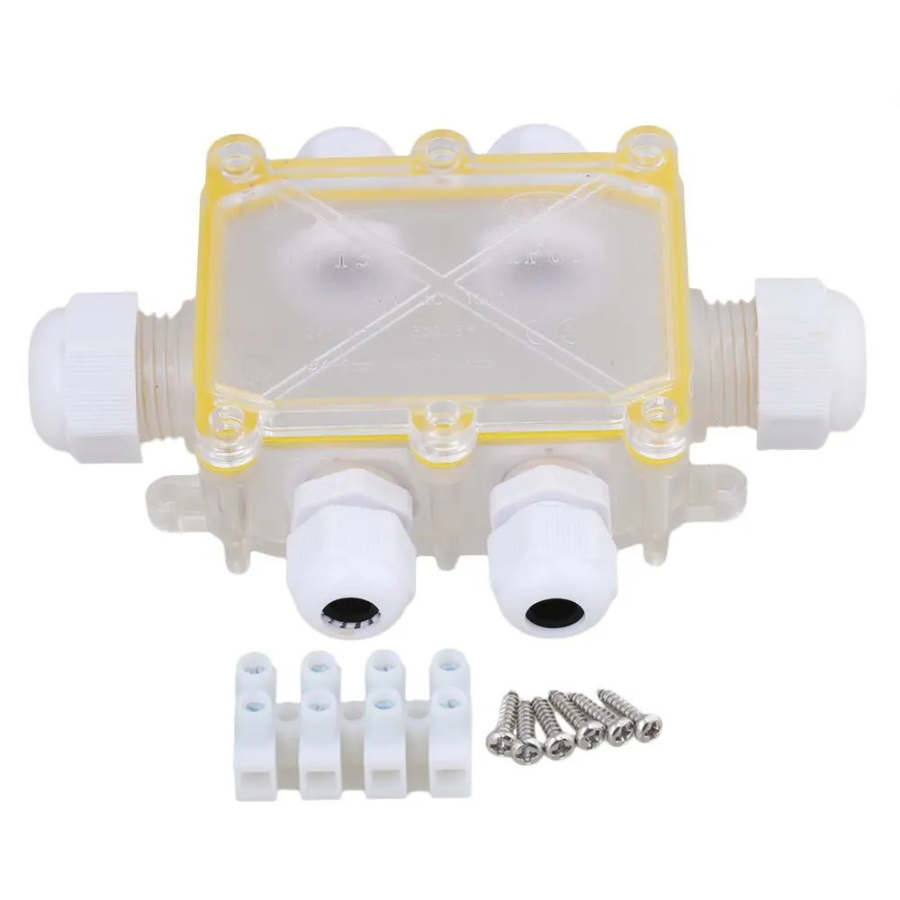 24A 450V 6-Way Outdoor Waterproof IP68 Cable Wire Connector Junction Box Electric Enclosure Case Suitable for Cable Dia 4-9mm
24A 450V 6-Way Outdoor Waterproof IP68 Cable Wire Connector Junction Box Electric Enclosure Case Suitable for Cable Dia 4-9mm