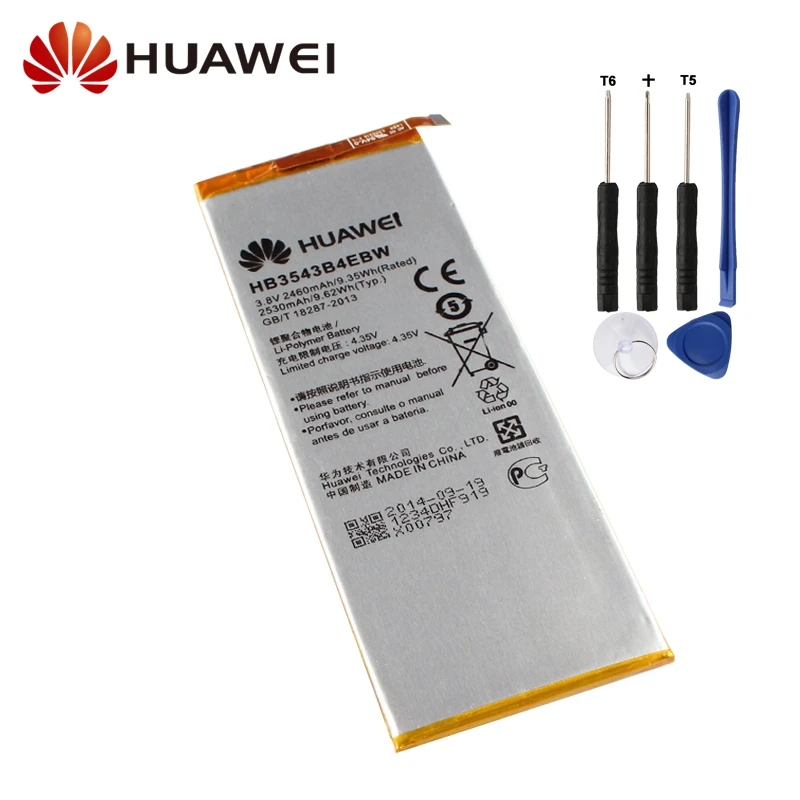 Original Replacement Battery For Huawei Ascend P7 L07 L05 L11 L09 L00 L10 HB3543B4EBW Genuine Phone Battery 3100mAh 
Original Replacement Battery For Huawei Ascend P7 L07 L05 L11 L09 L00 L10 HB3543B4EBW Genuine Phone Battery 3100mAh