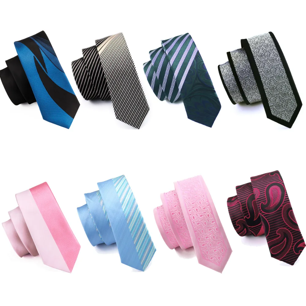 DiBanGu Men's Ties Narrow Neckwear Paisley Striped Men Skinny Silm Necktie Wedding ties 5.5cm width Party Ties 8 Patterns
DiBanGu Men's Ties Narrow Neckwear Paisley Striped Men Skinny Silm Necktie Wedding ties 5.5cm width Party Ties 8 Patterns
