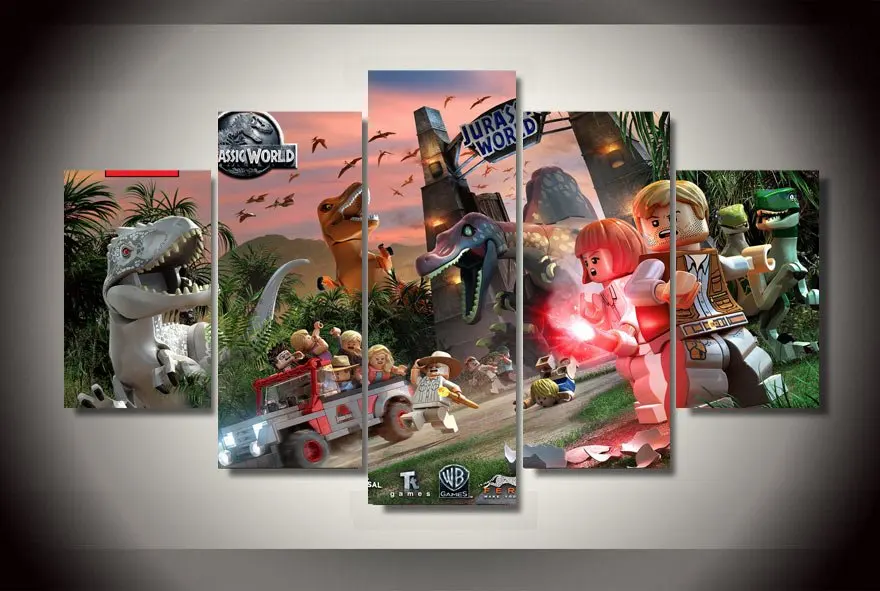 New 5 Pieces/set Canvas Art 5 panels Jurrasic World Lego Legos Canvas Paintings Decorations For Home Wall Art Prints Canvas\A680
New 5 Pieces/set Canvas Art 5 panels Jurrasic World Lego Legos Canvas Paintings Decorations For Home Wall Art Prints Canvas\A680