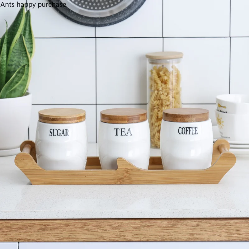 Ceramic Sealed Cans Kitchen Salt Shaker Sugar Cans Home Seasoning Box Nordic Style Creative Modeling Seasoning Tank set
Ceramic Sealed Cans Kitchen Salt Shaker Sugar Cans Home Seasoning Box Nordic Style Creative Modeling Seasoning Tank set