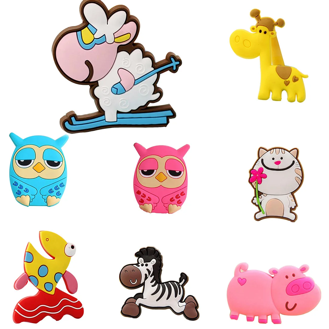 Cute Giraffe Owl Cat Pig Fish Sheep Fridge Magnets for Kids Small Size Silicon Gel Magnetic fridge Magnet Animal Magnets
Cute Giraffe Owl Cat Pig Fish Sheep Fridge Magnets for Kids Small Size Silicon Gel Magnetic fridge Magnet Animal Magnets