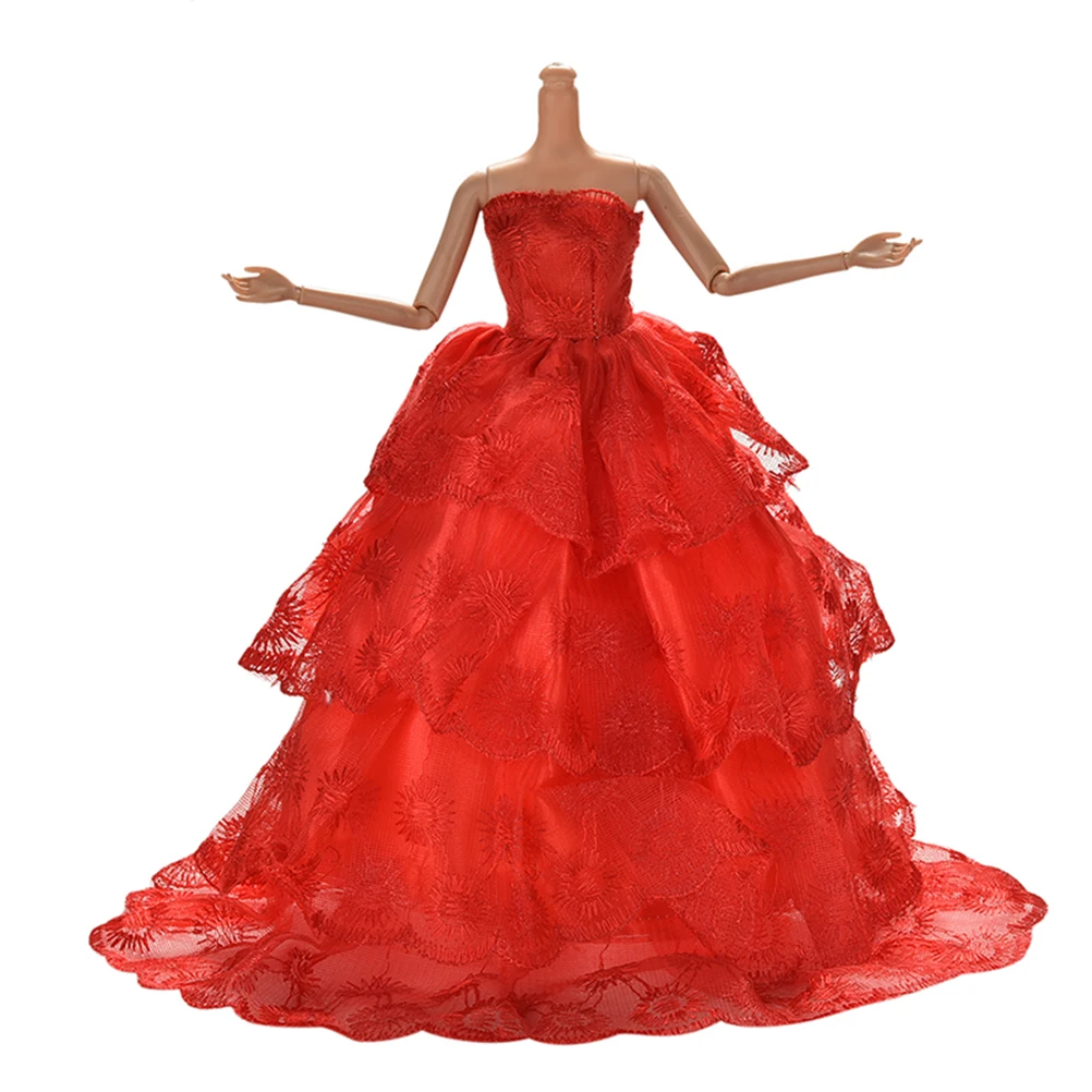 1Pcs/Lot Red Color Handmake Wedding Bridal Gown Dress Clothing For Doll Princess Outfit Clothes Gift For Girls Hot Sell
1Pcs/Lot Red Color Handmake Wedding Bridal Gown Dress Clothing For Doll Princess Outfit Clothes Gift For Girls Hot Sell