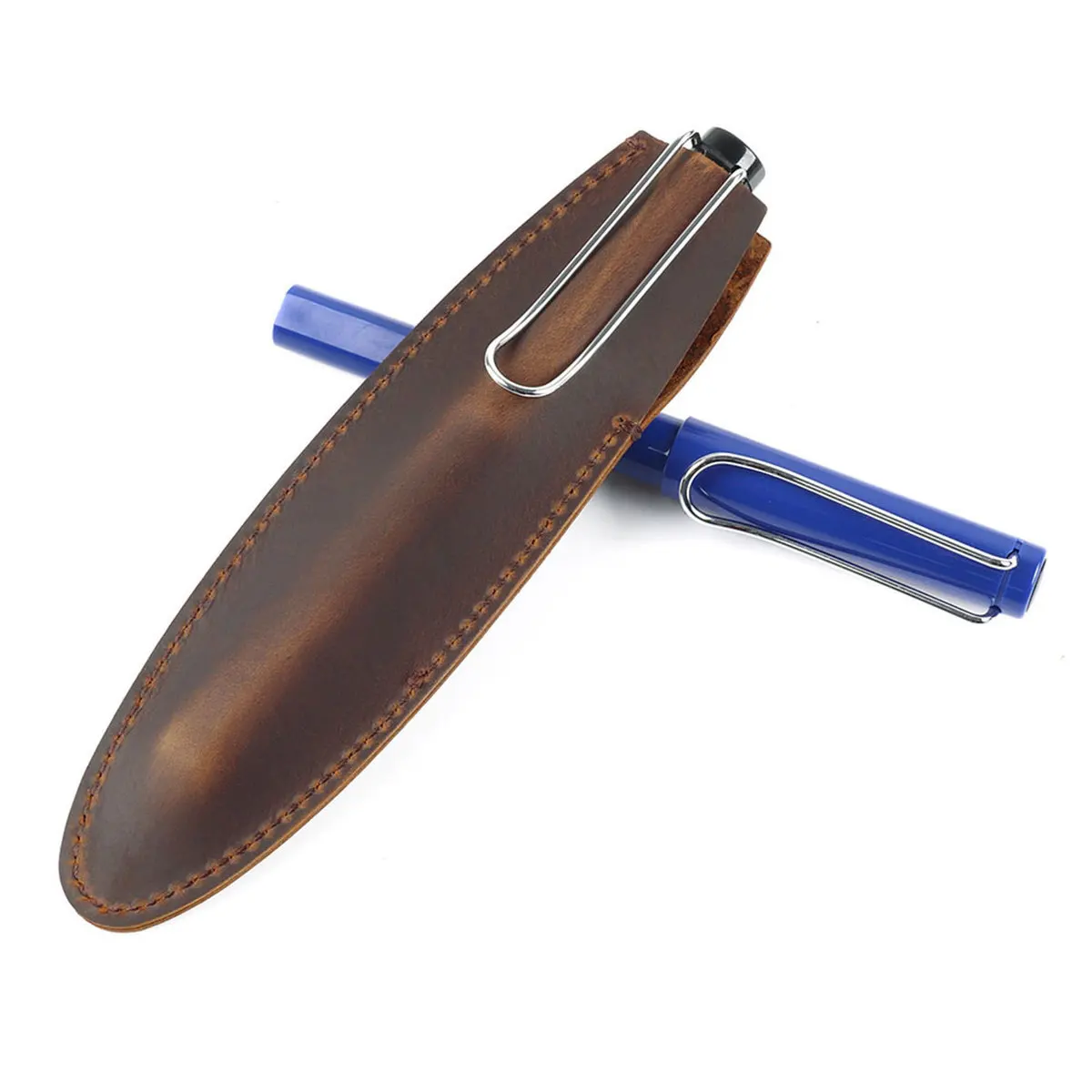 Handnote Protective Pen Pouch Bag For Fountain / Ballpoint Pen Genuine Leather Handmade Pencil Case School Stationery Products
Handnote Protective Pen Pouch Bag For Fountain / Ballpoint Pen Genuine Leather Handmade Pencil Case School Stationery Products