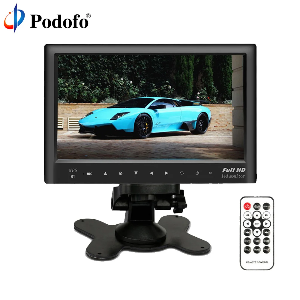 AMPrime Bluetooth 7" TFT LCD Car Rear View Monitor Slim Dashboard Screen, Car Video Audio FM Transmitter / MP5 / USB /SD Card
AMPrime Bluetooth 7" TFT LCD Car Rear View Monitor Slim Dashboard Screen, Car Video Audio FM Transmitter / MP5 / USB /SD Card