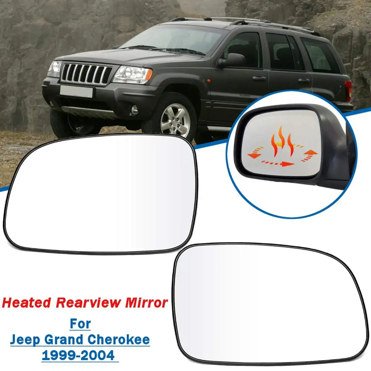With Heated Function Mirror For Jeep Grand Cherokee 1999 2000 2001 2002 2003 2004 Car Left Right Side Rearview Wing Glass Lens
With Heated Function Mirror For Jeep Grand Cherokee 1999 2000 2001 2002 2003 2004 Car Left Right Side Rearview Wing Glass Lens