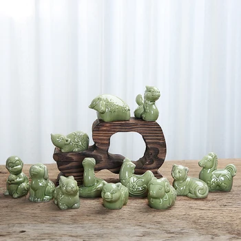 Modern Ceramic Cute Animal Small Crafts Rat Cow Rabbit Dragon Snake Horse Sheep Monkey Chicken Dog pig 12 Zodiac Decoration Art
Modern Ceramic Cute Animal Small Crafts Rat Cow Rabbit Dragon Snake Horse Sheep Monkey Chicken Dog pig 12 Zodiac Decoration Art