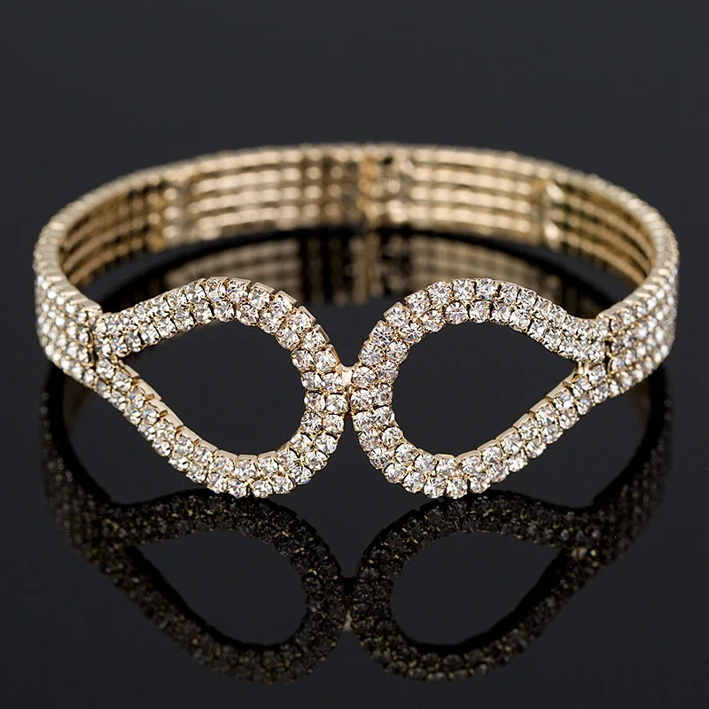 New Crystal Gold Color Austrian Crystal Bracelets & Bangle For Women Fashion Jewelry for girl's gift Wholesale #B068
New Crystal Gold Color Austrian Crystal Bracelets & Bangle For Women Fashion Jewelry for girl's gift Wholesale #B068