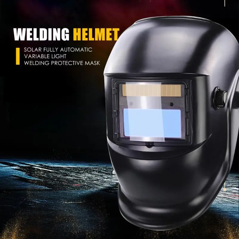Solar Auto Darkening Welding Helmet w/ Wide Shade Range 9-13 for TIG MIG MMA Automatic Welding Mask Shield Cap
Solar Auto Darkening Welding Helmet w/ Wide Shade Range 9-13 for TIG MIG MMA Automatic Welding Mask Shield Cap