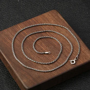 Wholesale S925 Sterling Silver Decoration Vintage Thai Silver Creative Woven Clavicle Fashion 2mm Male And Female Necklace
Wholesale S925 Sterling Silver Decoration Vintage Thai Silver Creative Woven Clavicle Fashion 2mm Male And Female Necklace