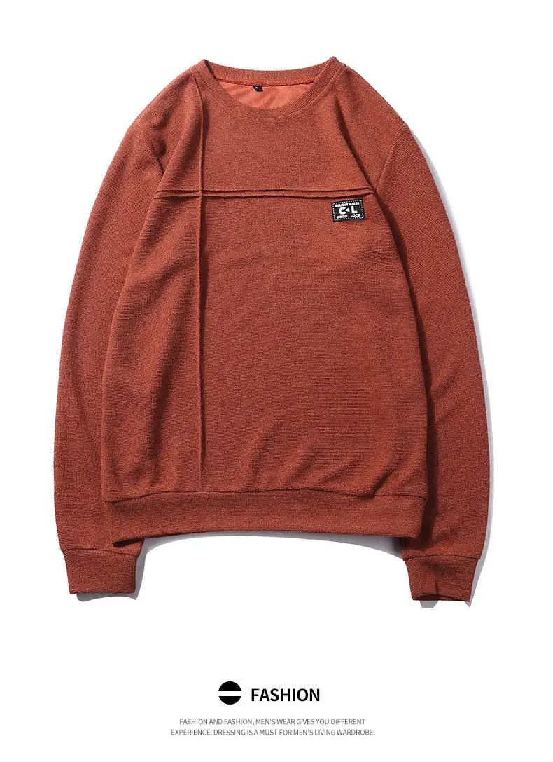 2019 New Fashion Hoodies Shirts Men Sweatshirts Male Solid Hoody Korean Styele O-Neck Autumn Spring Winter Brand Streetwears 05