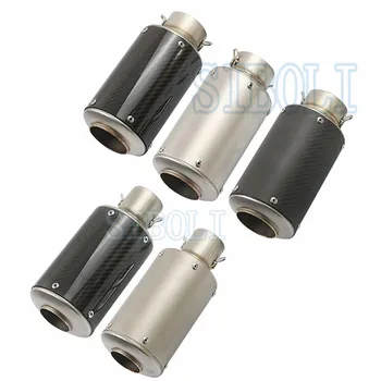 Motorcycle Exhaust Inlet 51mm 60mm Universal Carbon Fiber Exhaust GP Escape Moto Motocross KTM EXC CB500X TMAX 530 SC034
Motorcycle Exhaust Inlet 51mm 60mm Universal Carbon Fiber Exhaust GP Escape Moto Motocross KTM EXC CB500X TMAX 530 SC034