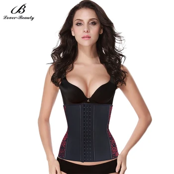 Lover Beauty Latex Waist Trainer Belt Slimming Hook Closure 9 Bone Floral Side Underwear Weightloss Bustier Corset Shapewear-B
Lover Beauty Latex Waist Trainer Belt Slimming Hook Closure 9 Bone Floral Side Underwear Weightloss Bustier Corset Shapewear-B