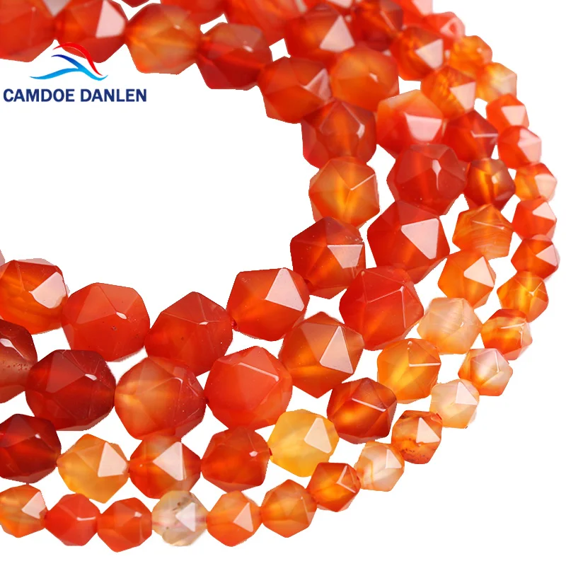 CAMDOE DANLEN Natural Stone Big Faceted Red Agates Round Loose Beads 6 8 10 MM Fit Diy Beads Handmade For Jewelry Making Part
CAMDOE DANLEN Natural Stone Big Faceted Red Agates Round Loose Beads 6 8 10 MM Fit Diy Beads Handmade For Jewelry Making Part