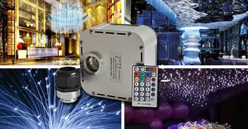 32W RGB Twinkle LED Fiber Optic Light Engine Aluminum 28key RF remote 5M(L) 0.75mm(Dia.)1000pcs PMMA cable Kit end glow star DIY
32W RGB Twinkle LED Fiber Optic Light Engine Aluminum 28key RF remote 5M(L) 0.75mm(Dia.)1000pcs PMMA cable Kit end glow star DIY