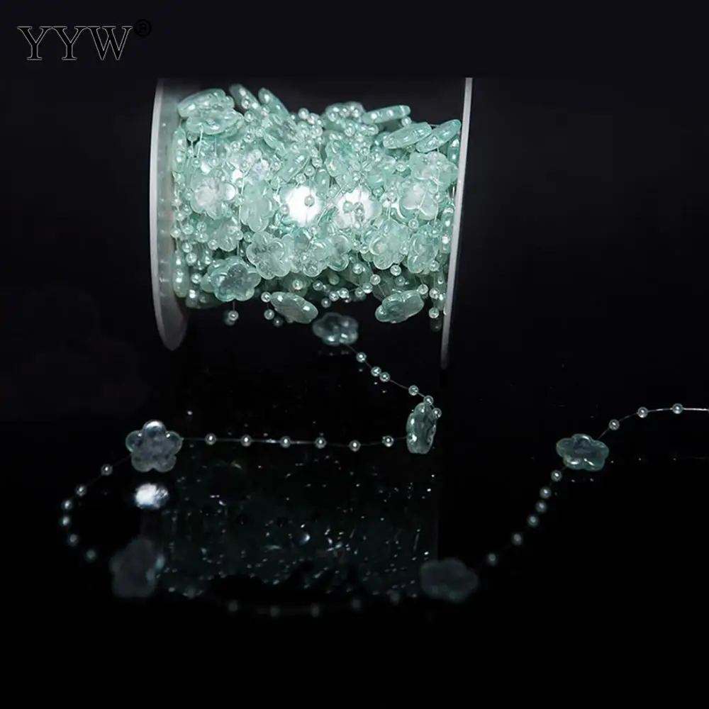 YYW New 50 Meter Light Green Fishing Line Artificial Pearl Beads Chain Strand Garland Flower For Wedding Decoration Jewelry
YYW New 50 Meter Light Green Fishing Line Artificial Pearl Beads Chain Strand Garland Flower For Wedding Decoration Jewelry