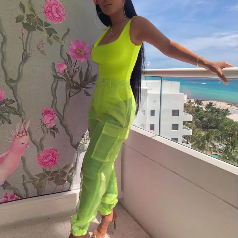 BKLD Sexy Women Two Piece Set Bodysuit Top And Mesh Pants Neon Two Piece 2019 Summer 2 Piece Club Outfits Women Matching Sets
BKLD Sexy Women Two Piece Set Bodysuit Top And Mesh Pants Neon Two Piece 2019 Summer 2 Piece Club Outfits Women Matching Sets