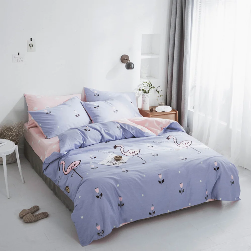Papa&Mima Cartoon flamingo print bedding set 100% Cotton Queen size flat sheet pillowcases duvet cover sets dropshipping
Papa&Mima Cartoon flamingo print bedding set 100% Cotton Queen size flat sheet pillowcases duvet cover sets dropshipping