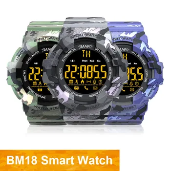 Yulubu Hot Bluetooth Clock BM18 Smart Watch Notification Remote Control Pedometer Sport Watch IP67 Waterproof Men's Wristwatch
Yulubu Hot Bluetooth Clock BM18 Smart Watch Notification Remote Control Pedometer Sport Watch IP67 Waterproof Men's Wristwatch
