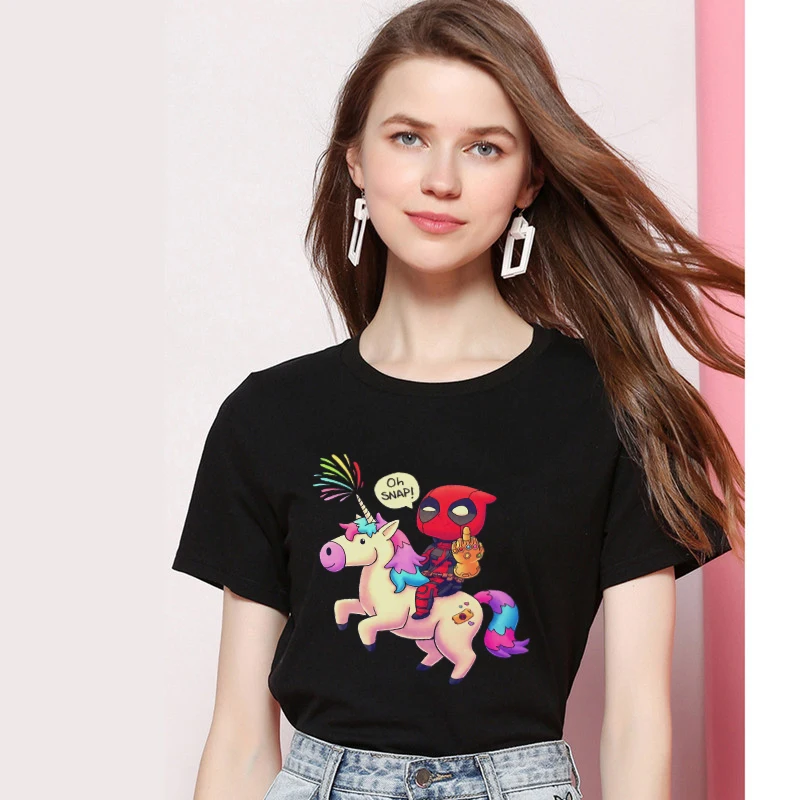 Funny Deadpool Snap Tshirt Women Cotton 2019 Harajuku Aesthetics Plus Size T Shirt Tumblr Short Sleeve Top Tee Female Streetwear
Funny Deadpool Snap Tshirt Women Cotton 2019 Harajuku Aesthetics Plus Size T Shirt Tumblr Short Sleeve Top Tee Female Streetwear