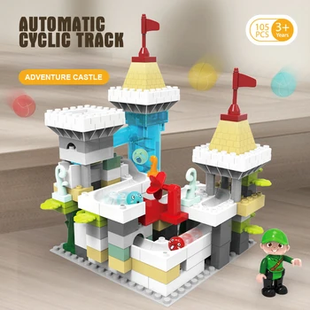 Marble Race Run Maze Ball Electric Track Plastic Funnel Slide Big Size Bricks Compatible LeSet Duplo Building Blocks Gift Toys
Marble Race Run Maze Ball Electric Track Plastic Funnel Slide Big Size Bricks Compatible LeSet Duplo Building Blocks Gift Toys