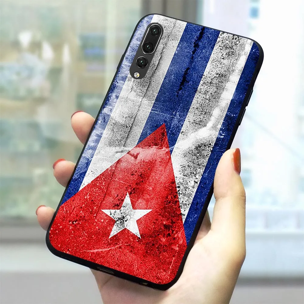 

Cuba flag Soft TPU Case for Huawei P20 Lite Phone Cover for P30 Pro Mate 10 20 P Smart 2019 P8 2017 P9 Mini P10 2018 Skin